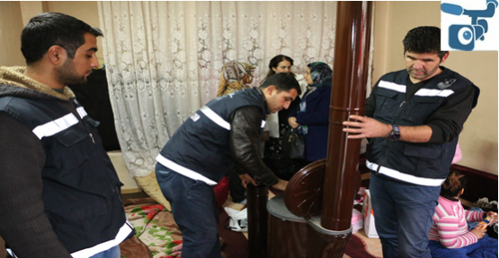 Urfa'da beş yüz aileye soba yardımı yapıldı