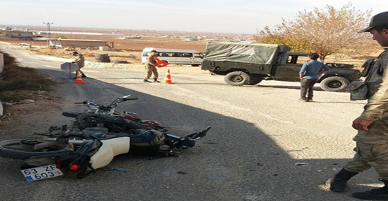 Urfa'da İki Motosiklet Çarpıştı, 2 Yaralı
