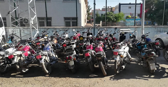 Şanlıurfa polisinden çok baskınlar, 154 motosiklet ele geçirildi