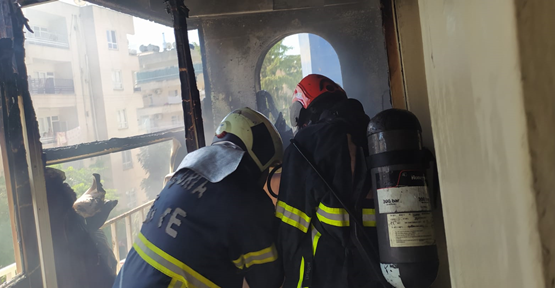 Urfa'da  bir evde yangın çıktı