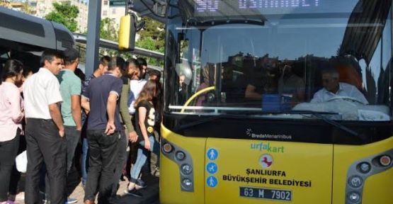 Urfa'da otobüsler ücretsiz olacak