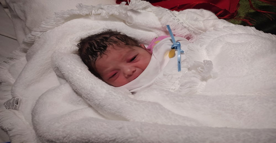 Şanlıurfa'da 2022 yılının ilk bebeği 'Gülçin' oldu