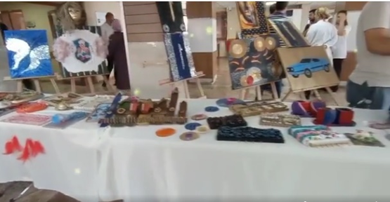 AMATEM'de tedavi gören hastalar el sanatları sergisi açtı