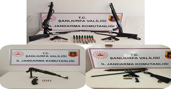 Şanlıurfa’nın iki ilçesinde silah operasyonu, 5 gözaltı