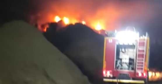 Şanlıurfa’da çırçır fabrikasında yangın