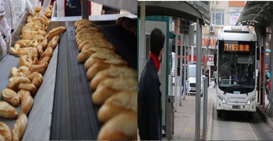 Şanlıurfa'da ekmek ve toplu taşıma ücretsiz