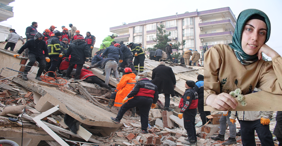 Yaslıca ‘da yas Tuba öğretmen depremde hayatını kaybetti