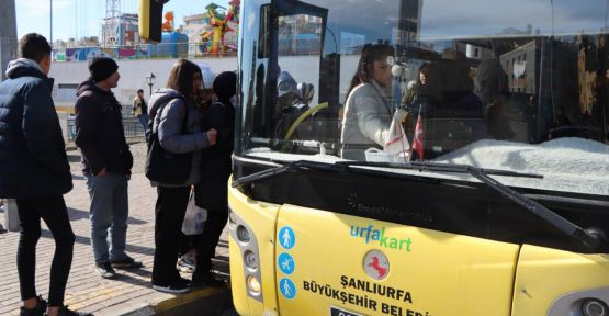 Şanlıurfa'da toplu taşıma ücretsiz