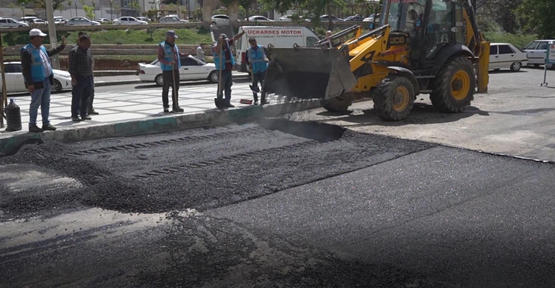 Haliliye Belediyesinden sıcak asfalt çalışması