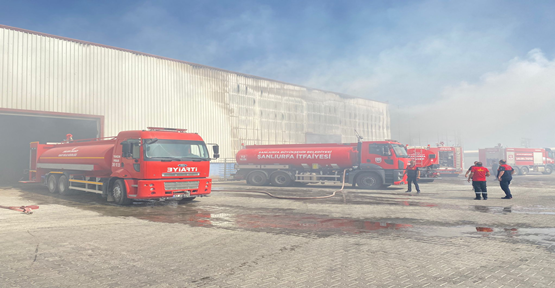 Urfa'da fabrika yangını!