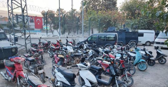 Şanlıurfa'da 137 çalıntı motosiklet ele geçirildi 