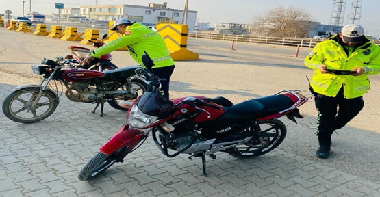 Şanlıurfa’da 114 motosikleti trafikten men edildi