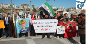 Urfa'da Suriyeliler Zeytin Dalı Dağıttı