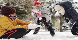 Şanlıurfa’da çocukların kar sevinci