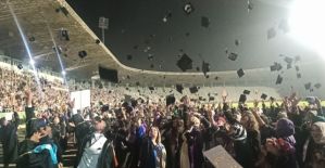 Harran Üniversitesinde mezuniyet sevinci